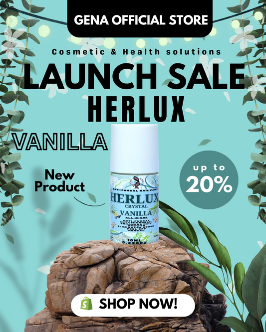 HERLUX CRYSTAL VANILLA ANTI-FUNGAL AND NAIL ENHANCER LIQUID 10mL